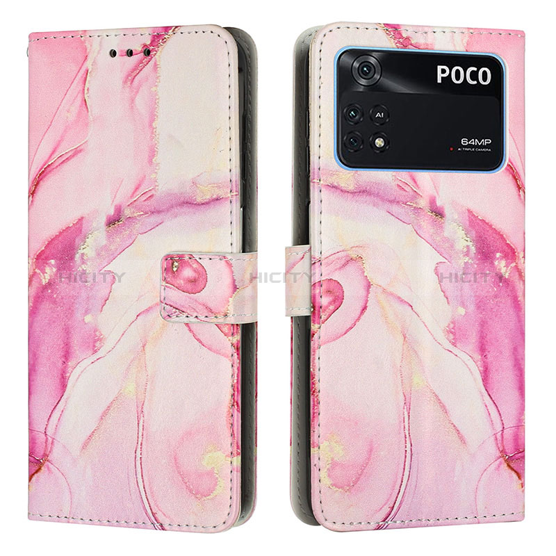 Funda de Cuero Cartera con Soporte Patron de Moda Carcasa Y01X para Xiaomi Poco M4 Pro 4G