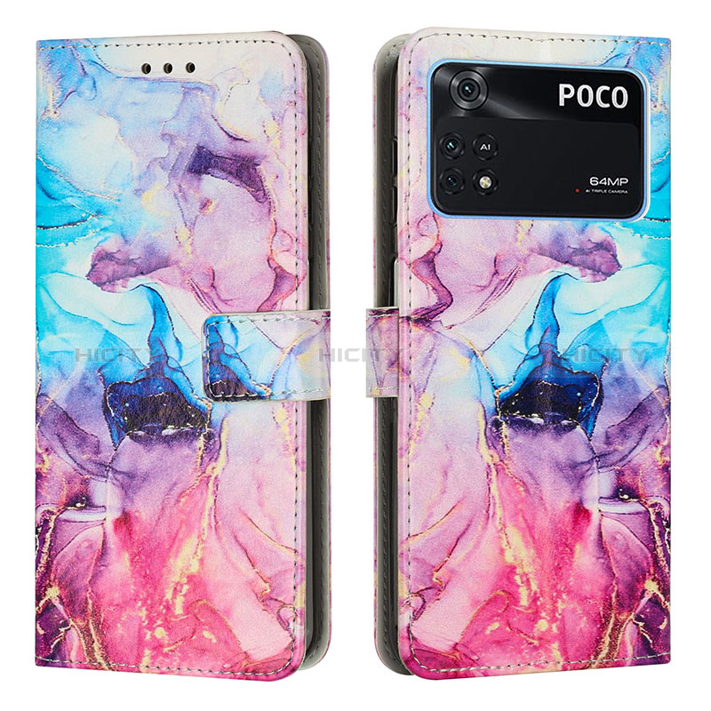 Funda de Cuero Cartera con Soporte Patron de Moda Carcasa Y01X para Xiaomi Poco M4 Pro 4G