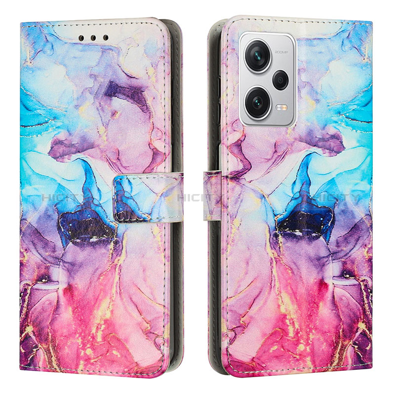 Funda de Cuero Cartera con Soporte Patron de Moda Carcasa Y01X para Xiaomi Redmi Note 12 Pro 5G Multicolor