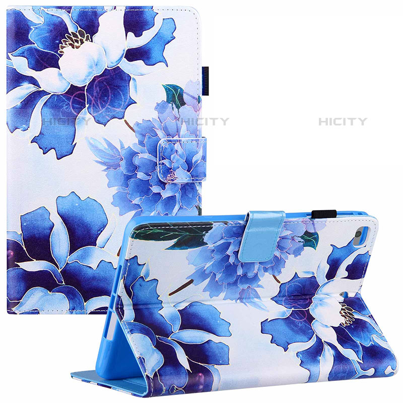 Funda de Cuero Cartera con Soporte Patron de Moda Carcasa Y02B para Apple iPad Mini 5 (2019) Azul