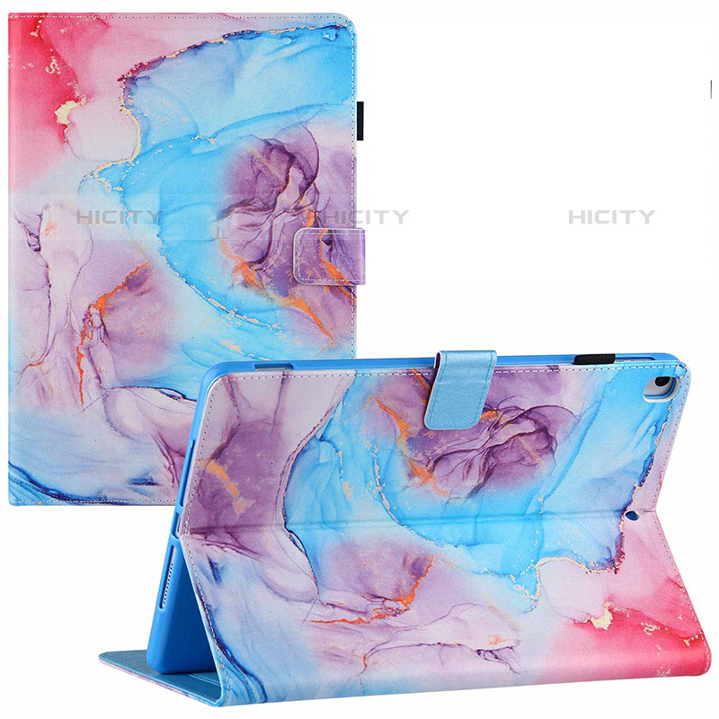 Funda de Cuero Cartera con Soporte Patron de Moda Carcasa Y02B para Apple iPad Pro 10.5 Azul Cielo