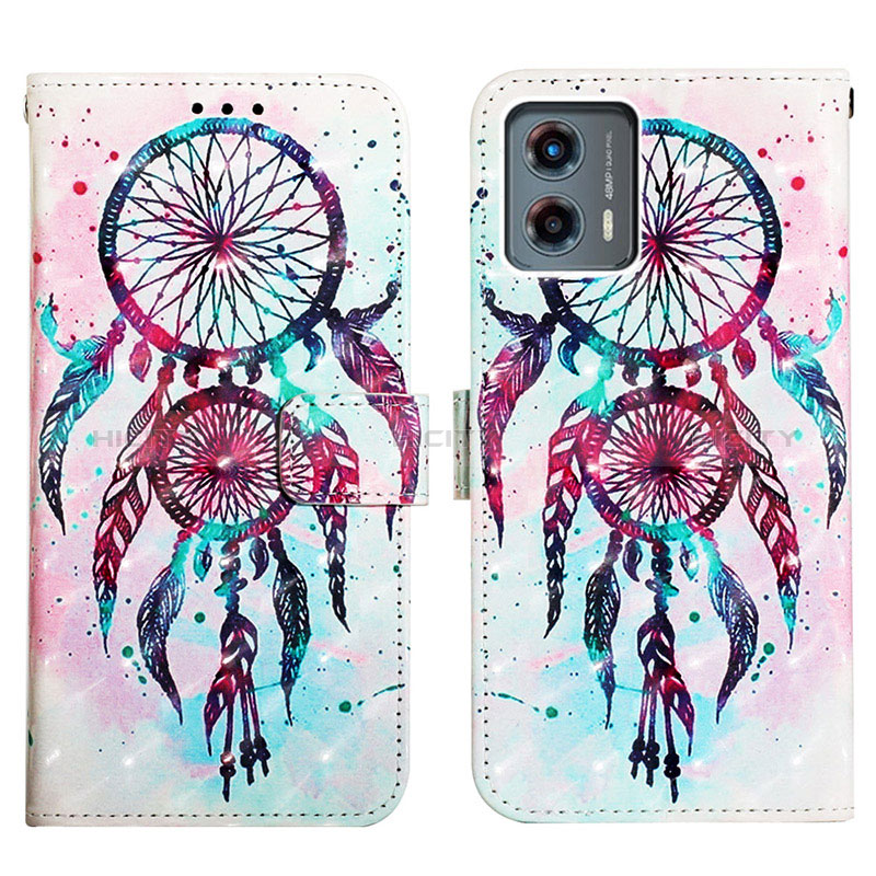 Funda de Cuero Cartera con Soporte Patron de Moda Carcasa Y02B para Motorola Moto G 5G (2023)