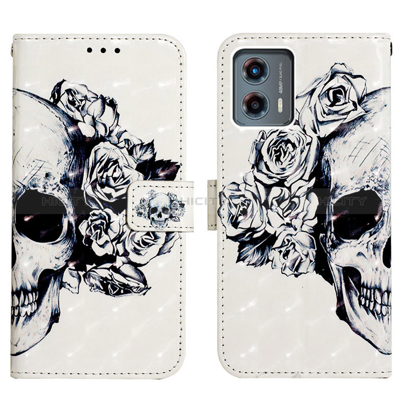 Funda de Cuero Cartera con Soporte Patron de Moda Carcasa Y02B para Motorola Moto G 5G (2023)