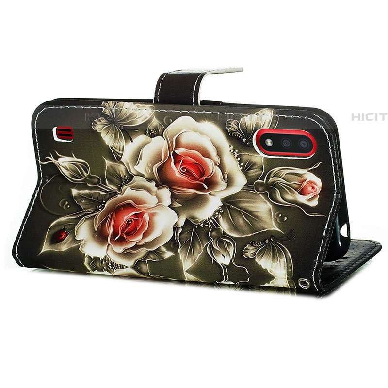 Funda de Cuero Cartera con Soporte Patron de Moda Carcasa Y02B para Samsung Galaxy A01 SM-A015