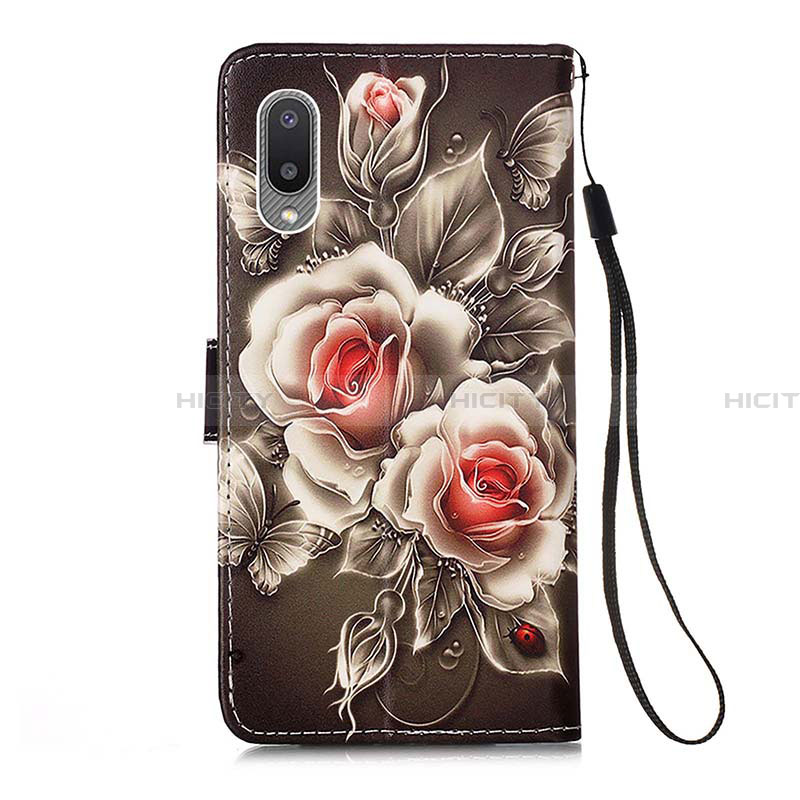 Funda de Cuero Cartera con Soporte Patron de Moda Carcasa Y02B para Samsung Galaxy A02