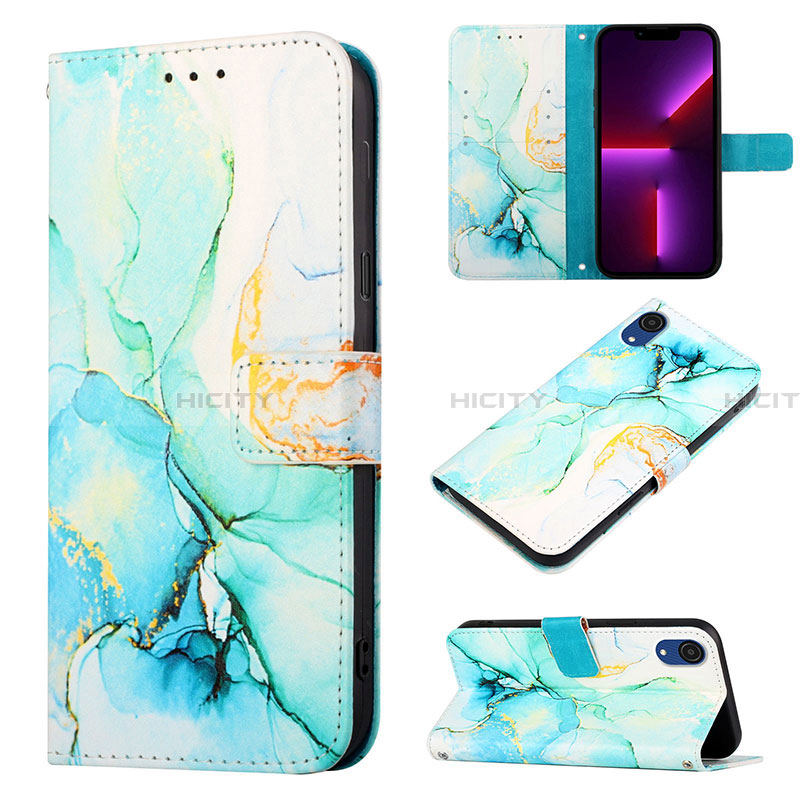 Funda de Cuero Cartera con Soporte Patron de Moda Carcasa Y02B para Samsung Galaxy A03 Core