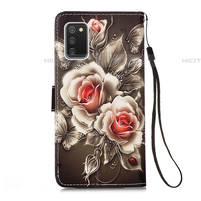 Funda de Cuero Cartera con Soporte Patron de Moda Carcasa Y02B para Samsung Galaxy A03s