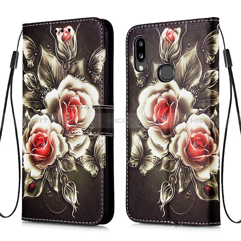 Funda de Cuero Cartera con Soporte Patron de Moda Carcasa Y02B para Samsung Galaxy M01s