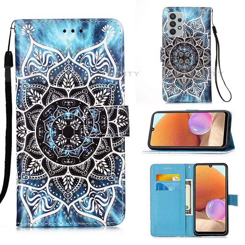 Funda de Cuero Cartera con Soporte Patron de Moda Carcasa Y02B para Samsung Galaxy M32 5G