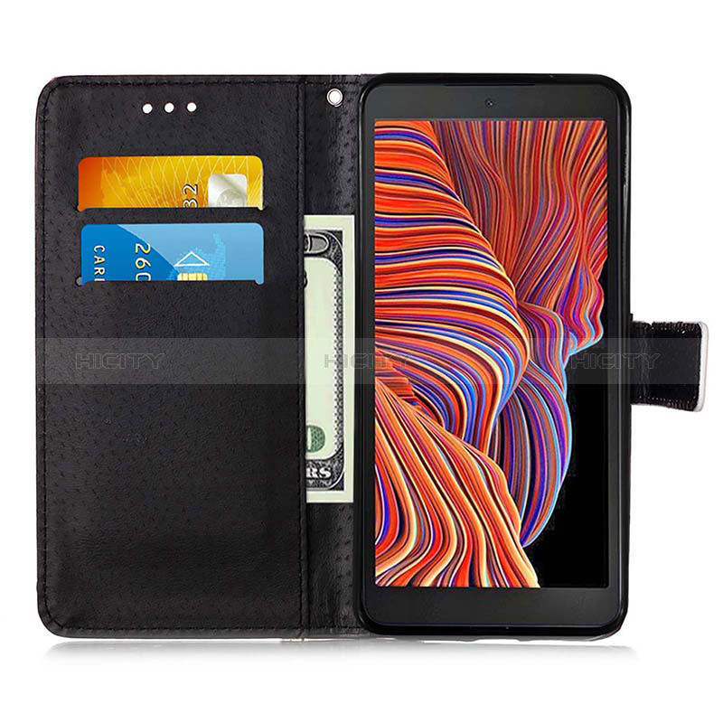 Funda de Cuero Cartera con Soporte Patron de Moda Carcasa Y02B para Samsung Galaxy XCover 5 SM-G525F