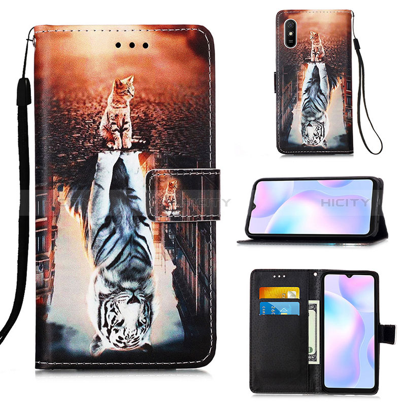 Funda de Cuero Cartera con Soporte Patron de Moda Carcasa Y02B para Xiaomi Redmi 9i