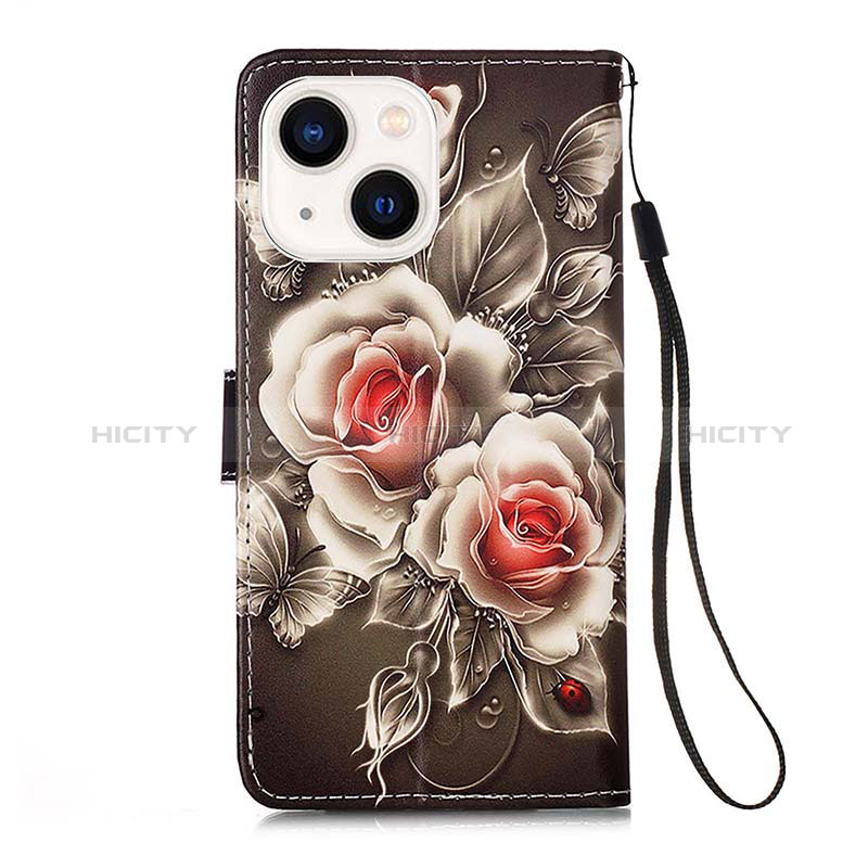 Funda de Cuero Cartera con Soporte Patron de Moda Carcasa Y03B para Apple iPhone 13