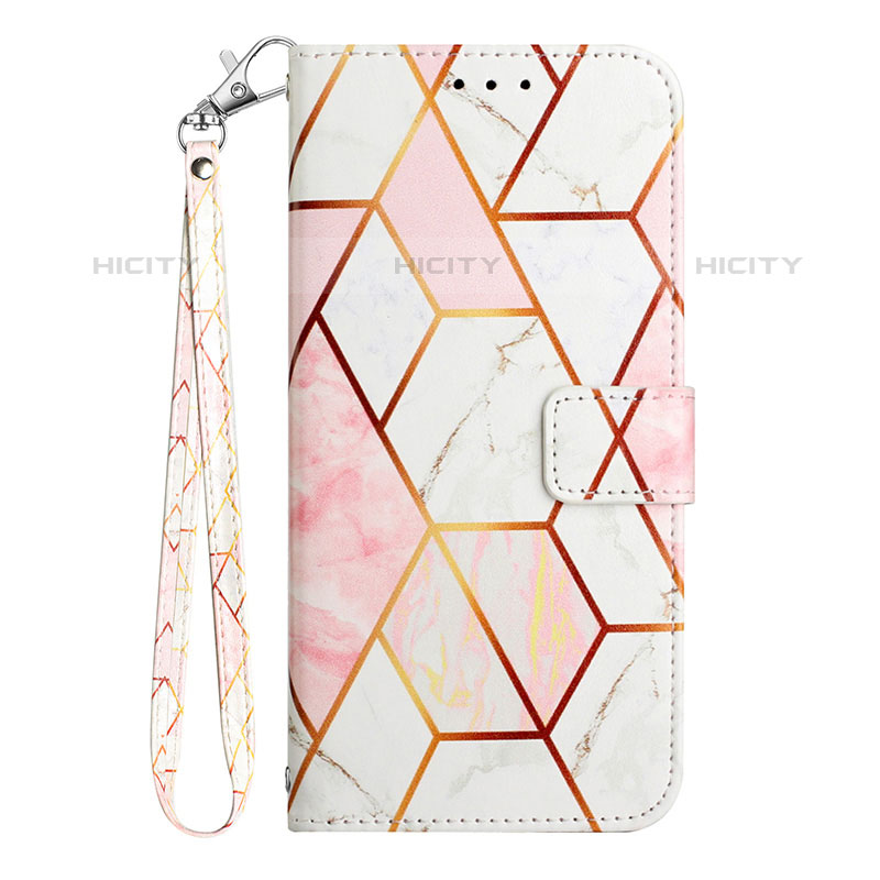 Funda de Cuero Cartera con Soporte Patron de Moda Carcasa Y03B para Samsung Galaxy A03 Blanco