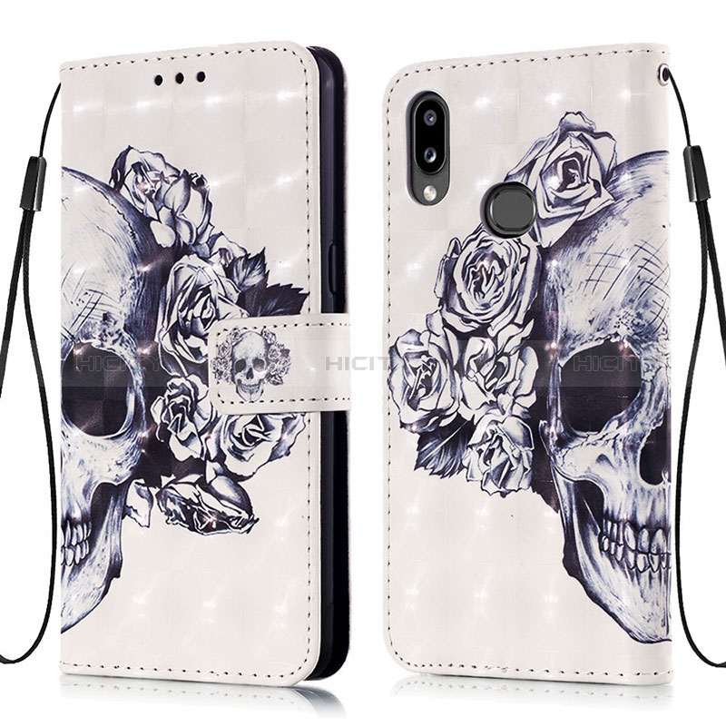 Funda de Cuero Cartera con Soporte Patron de Moda Carcasa Y03B para Samsung Galaxy A10s