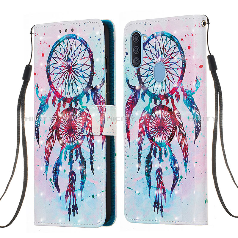 Funda de Cuero Cartera con Soporte Patron de Moda Carcasa Y03B para Samsung Galaxy A11