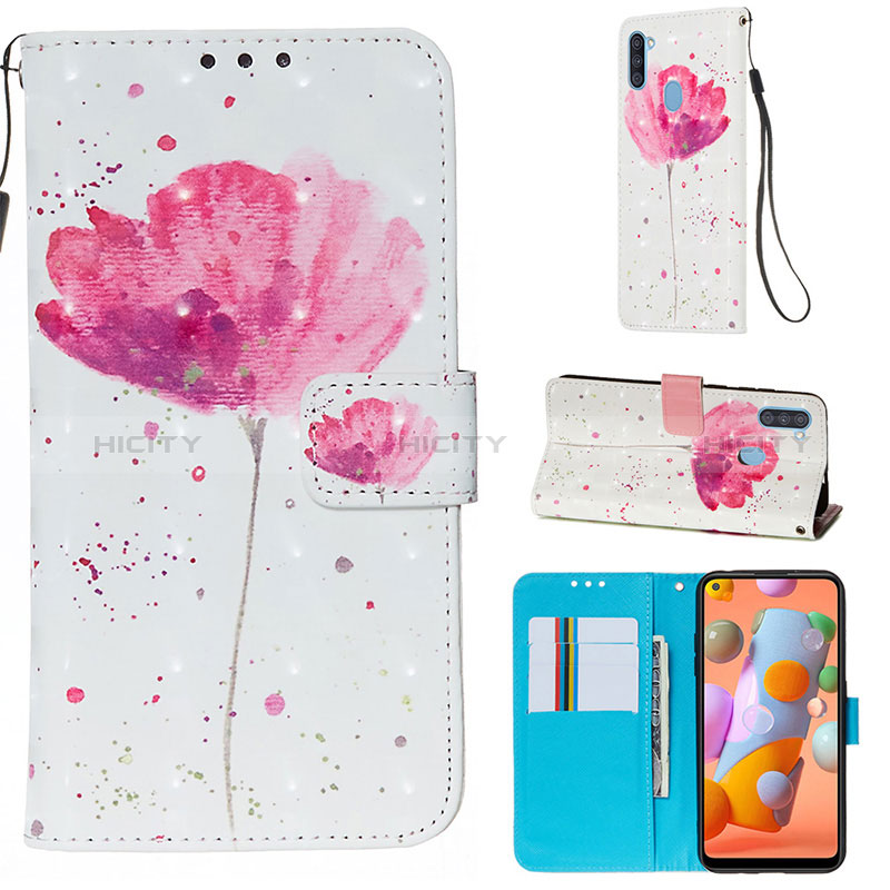 Funda de Cuero Cartera con Soporte Patron de Moda Carcasa Y03B para Samsung Galaxy A11