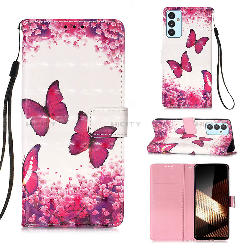 Funda de Cuero Cartera con Soporte Patron de Moda Carcasa Y03B para Samsung Galaxy A15 4G