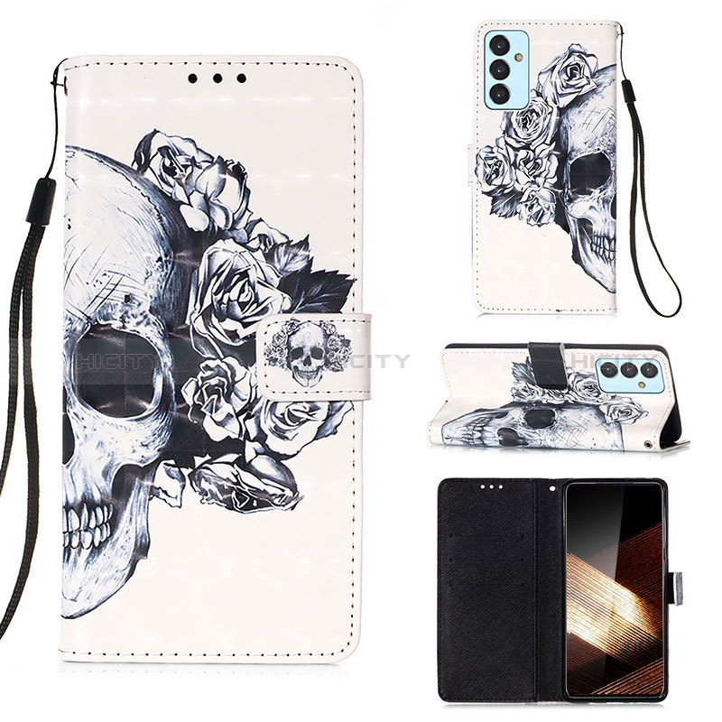 Funda de Cuero Cartera con Soporte Patron de Moda Carcasa Y03B para Samsung Galaxy A15 5G