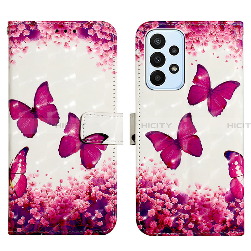 Funda de Cuero Cartera con Soporte Patron de Moda Carcasa Y03B para Samsung Galaxy A23 4G