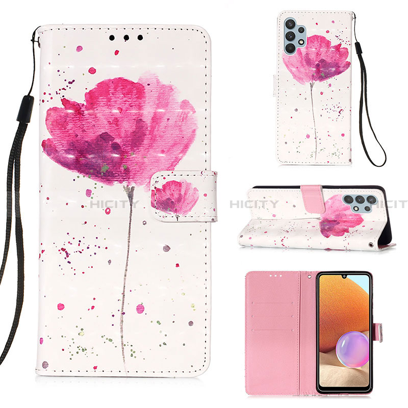 Funda de Cuero Cartera con Soporte Patron de Moda Carcasa Y03B para Samsung Galaxy A32 4G