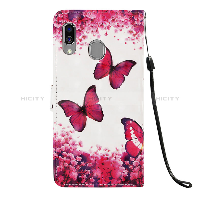 Funda de Cuero Cartera con Soporte Patron de Moda Carcasa Y03B para Samsung Galaxy A40