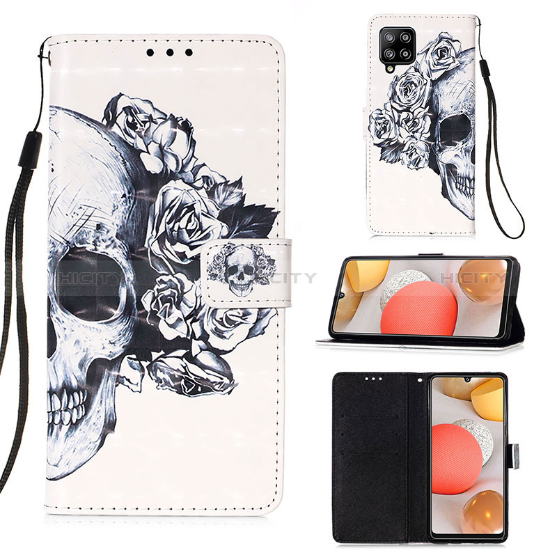 Funda de Cuero Cartera con Soporte Patron de Moda Carcasa Y03B para Samsung Galaxy A42 5G