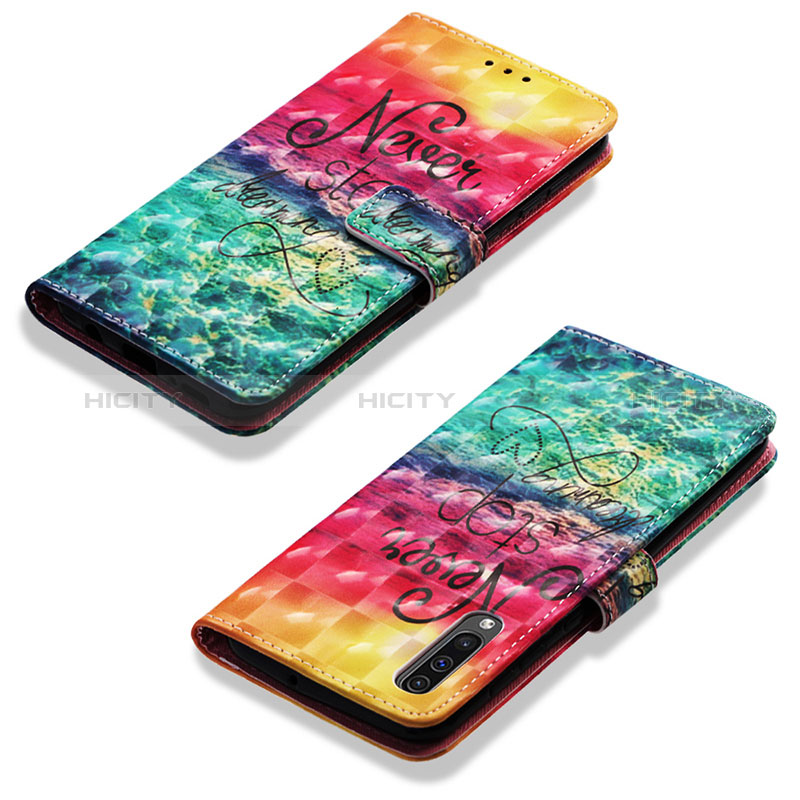 Funda de Cuero Cartera con Soporte Patron de Moda Carcasa Y03B para Samsung Galaxy A50