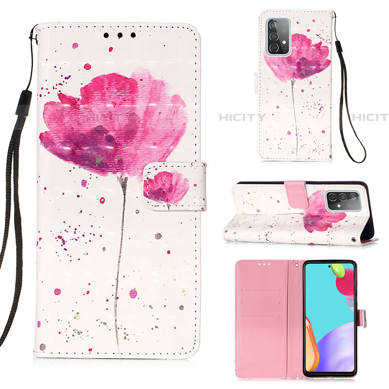 Funda de Cuero Cartera con Soporte Patron de Moda Carcasa Y03B para Samsung Galaxy A52 4G