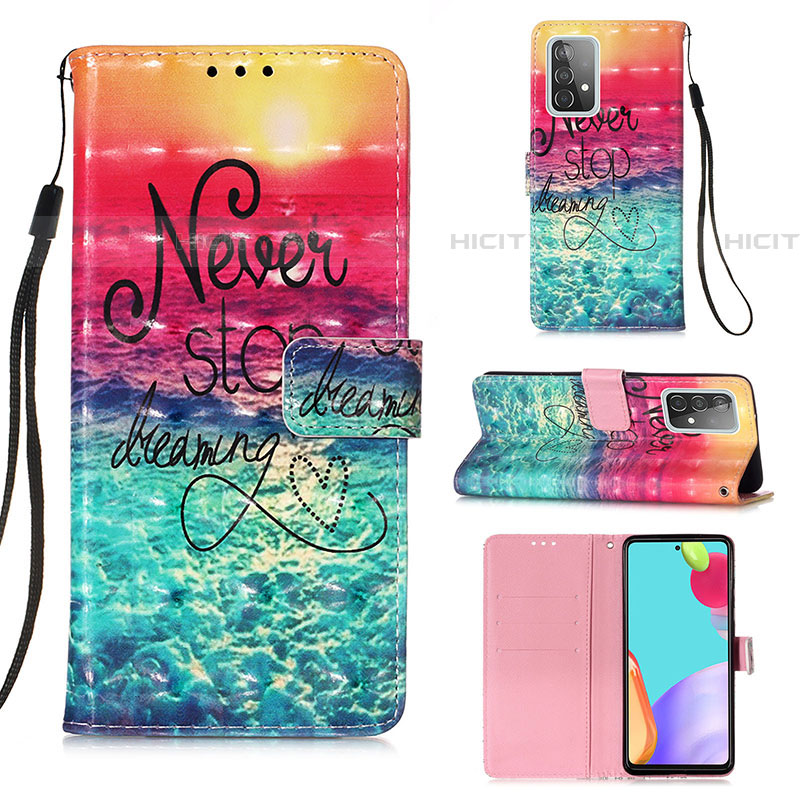 Funda de Cuero Cartera con Soporte Patron de Moda Carcasa Y03B para Samsung Galaxy A52 5G