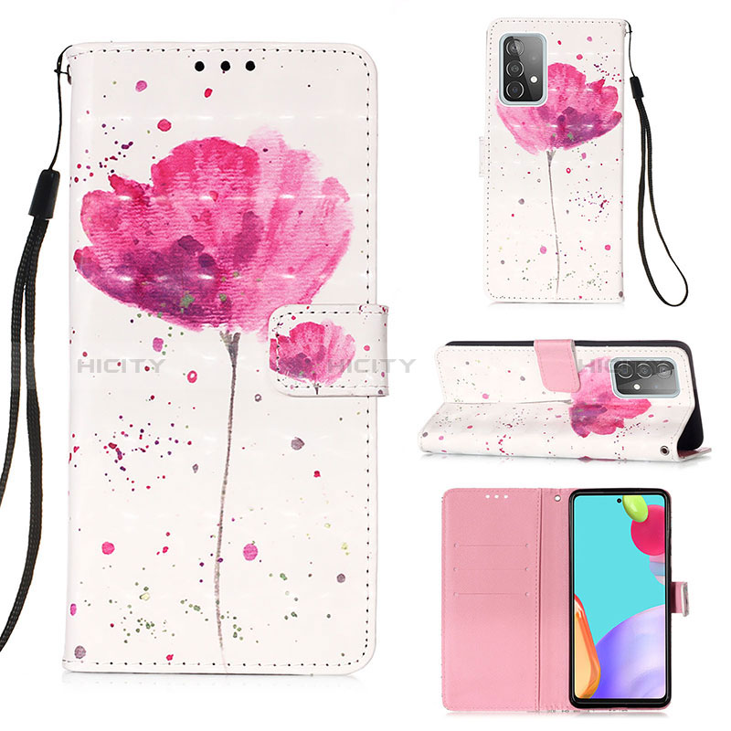 Funda de Cuero Cartera con Soporte Patron de Moda Carcasa Y03B para Samsung Galaxy A52s 5G