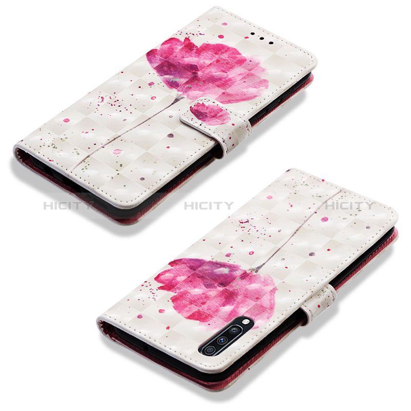 Funda de Cuero Cartera con Soporte Patron de Moda Carcasa Y03B para Samsung Galaxy A70S Rosa