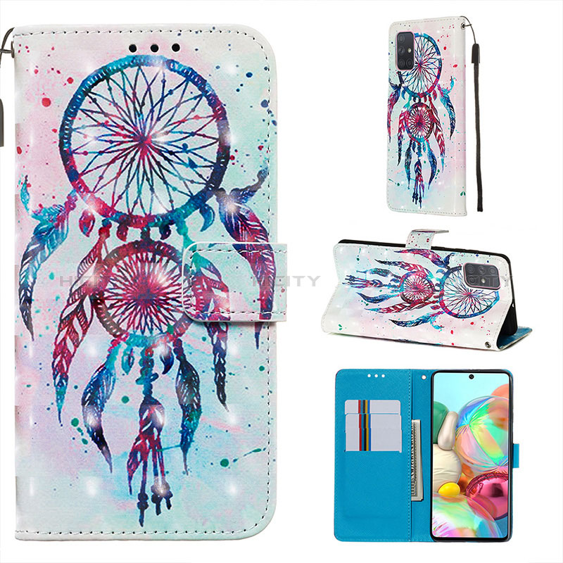 Funda de Cuero Cartera con Soporte Patron de Moda Carcasa Y03B para Samsung Galaxy A71 4G A715