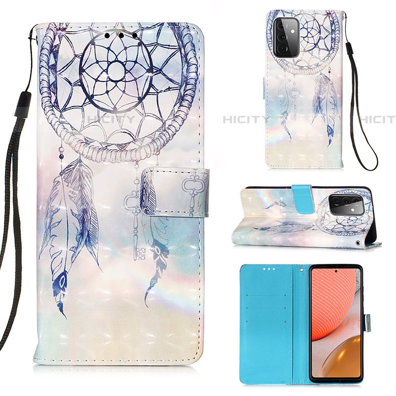 Funda de Cuero Cartera con Soporte Patron de Moda Carcasa Y03B para Samsung Galaxy A72 5G