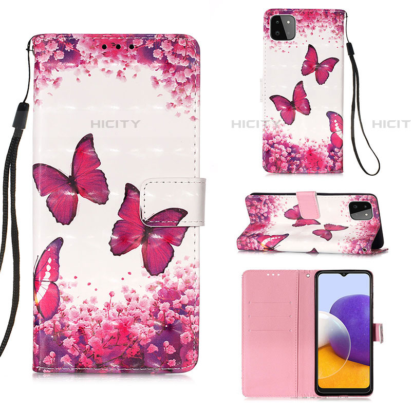 Funda de Cuero Cartera con Soporte Patron de Moda Carcasa Y03B para Samsung Galaxy F42 5G