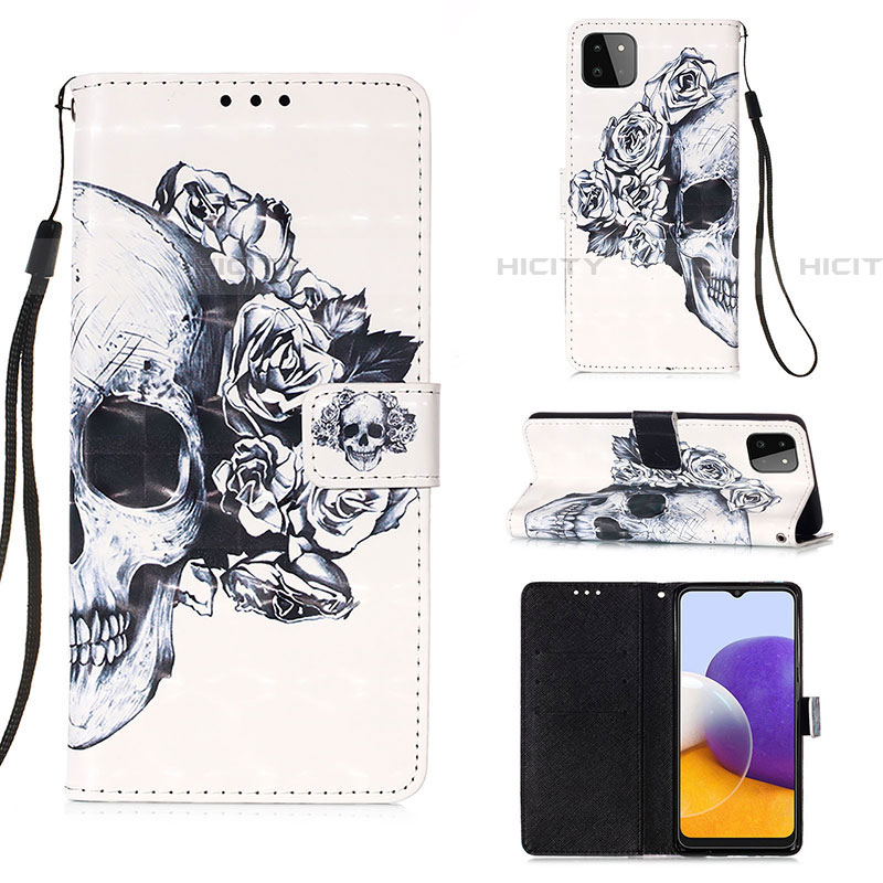 Funda de Cuero Cartera con Soporte Patron de Moda Carcasa Y03B para Samsung Galaxy F42 5G