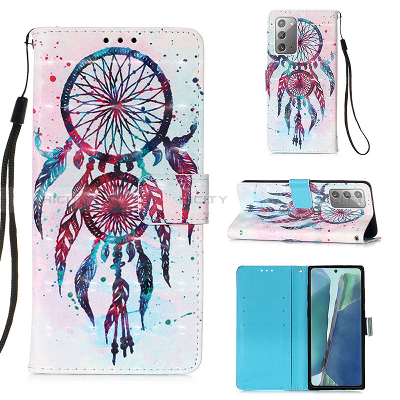 Funda de Cuero Cartera con Soporte Patron de Moda Carcasa Y03B para Samsung Galaxy Note 20 5G