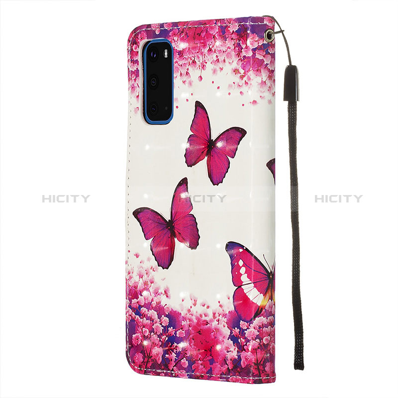 Funda de Cuero Cartera con Soporte Patron de Moda Carcasa Y03B para Samsung Galaxy S20 5G