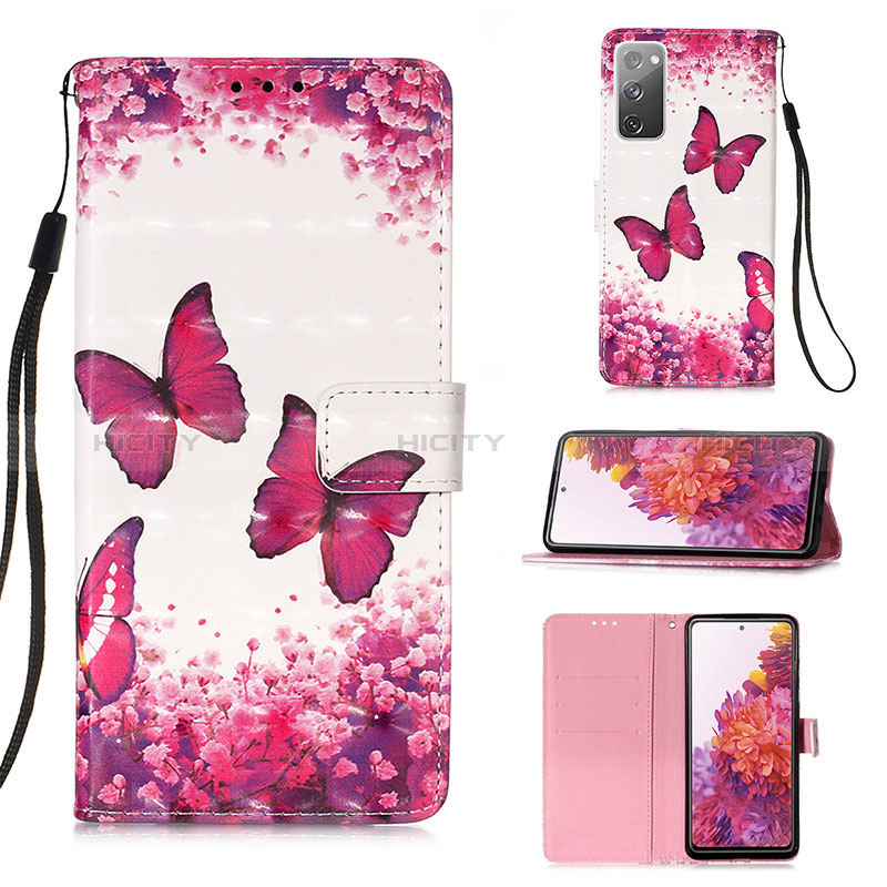 Funda de Cuero Cartera con Soporte Patron de Moda Carcasa Y03B para Samsung Galaxy S20 FE 4G