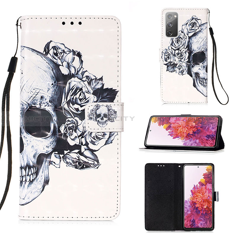 Funda de Cuero Cartera con Soporte Patron de Moda Carcasa Y03B para Samsung Galaxy S20 FE 5G