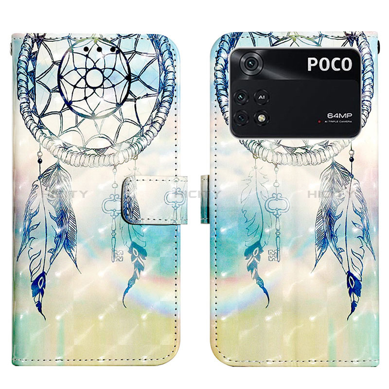 Funda de Cuero Cartera con Soporte Patron de Moda Carcasa Y03B para Xiaomi Poco M4 Pro 4G