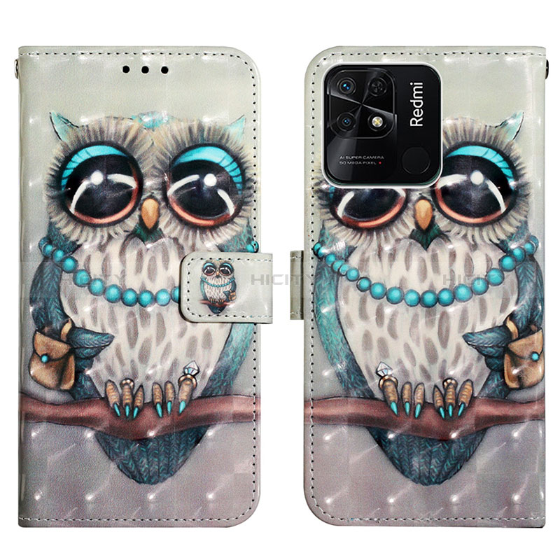 Funda de Cuero Cartera con Soporte Patron de Moda Carcasa Y03B para Xiaomi Redmi 10 Power