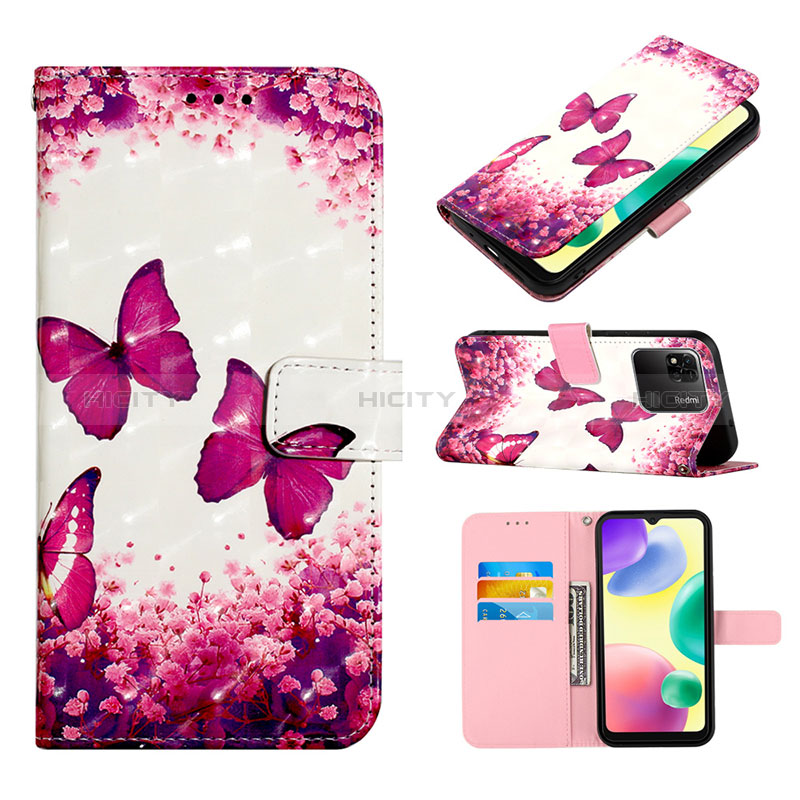 Funda de Cuero Cartera con Soporte Patron de Moda Carcasa Y03B para Xiaomi Redmi 9C NFC