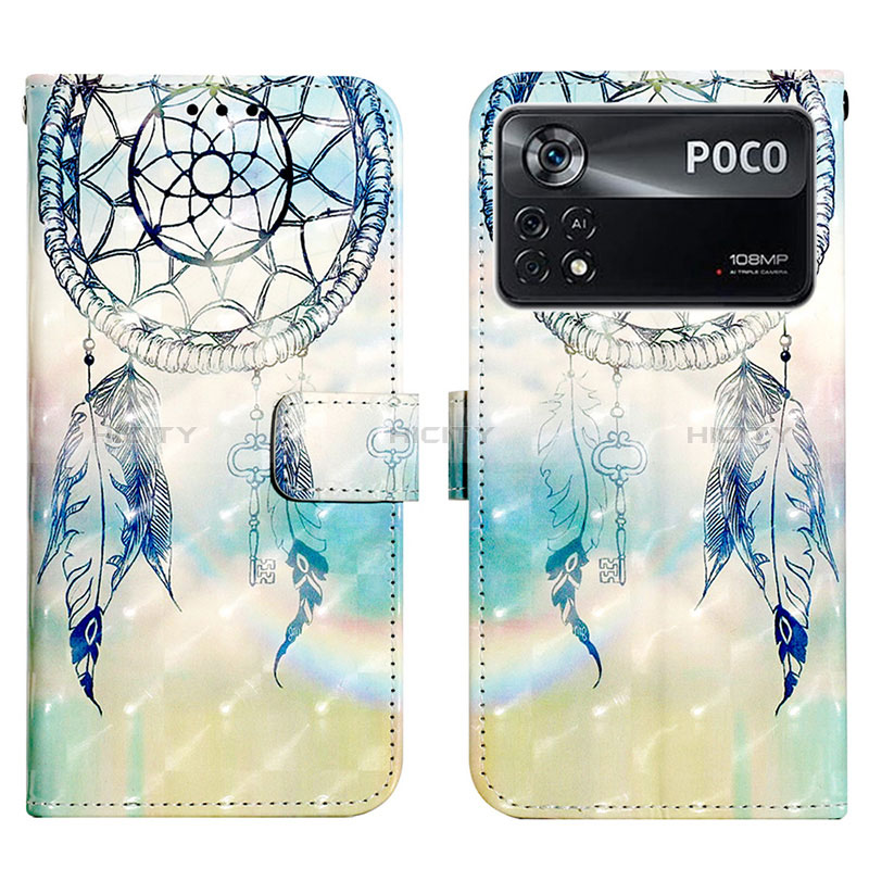 Funda de Cuero Cartera con Soporte Patron de Moda Carcasa Y03B para Xiaomi Redmi Note 11E Pro 5G