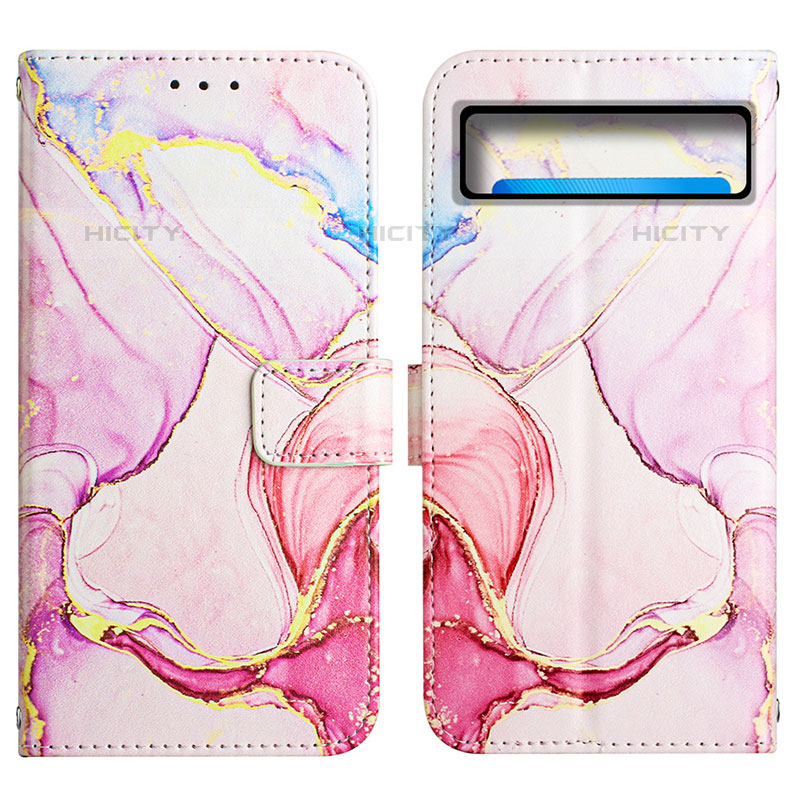 Funda de Cuero Cartera con Soporte Patron de Moda Carcasa Y04B para Google Pixel 8 5G