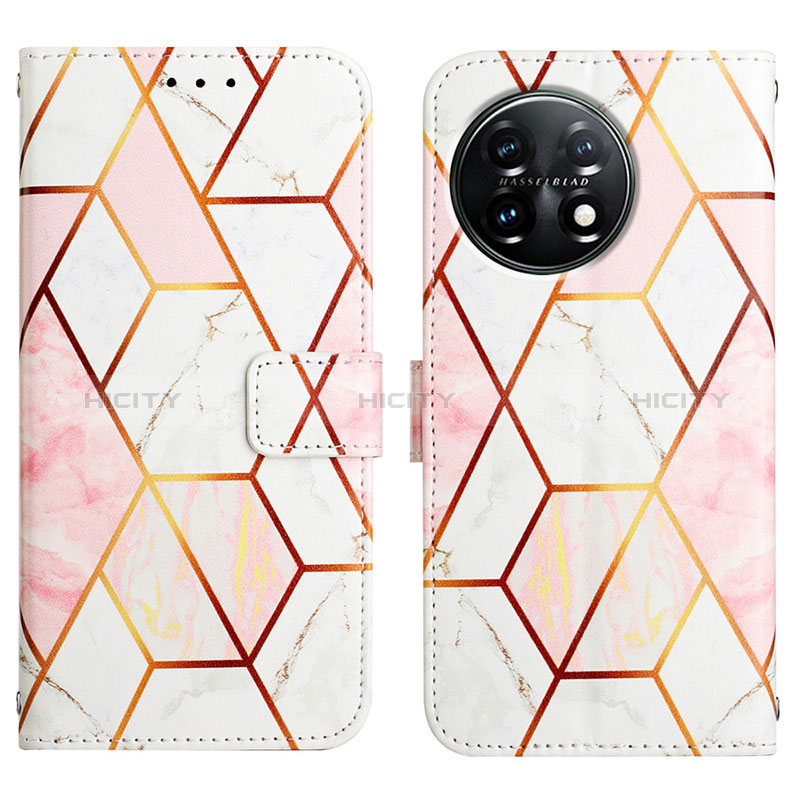 Funda de Cuero Cartera con Soporte Patron de Moda Carcasa Y04B para OnePlus 11 5G