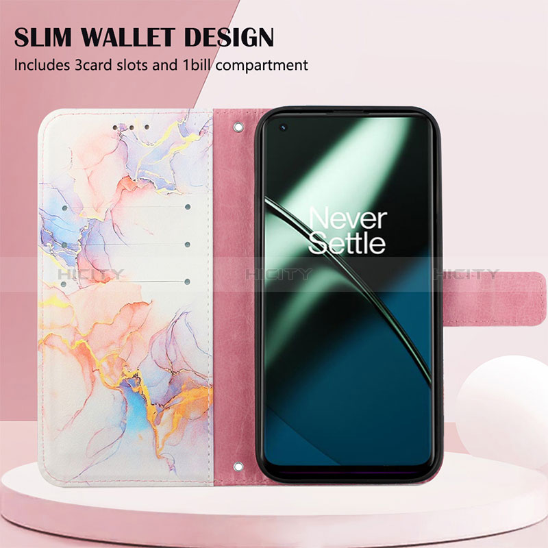 Funda de Cuero Cartera con Soporte Patron de Moda Carcasa Y04B para OnePlus 11 5G