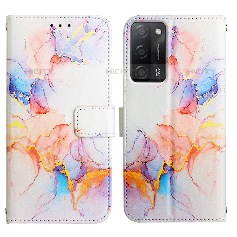 Funda de Cuero Cartera con Soporte Patron de Moda Carcasa Y04B para Oppo A55 5G