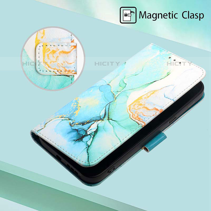 Funda de Cuero Cartera con Soporte Patron de Moda Carcasa Y04B para Oppo A55S 5G