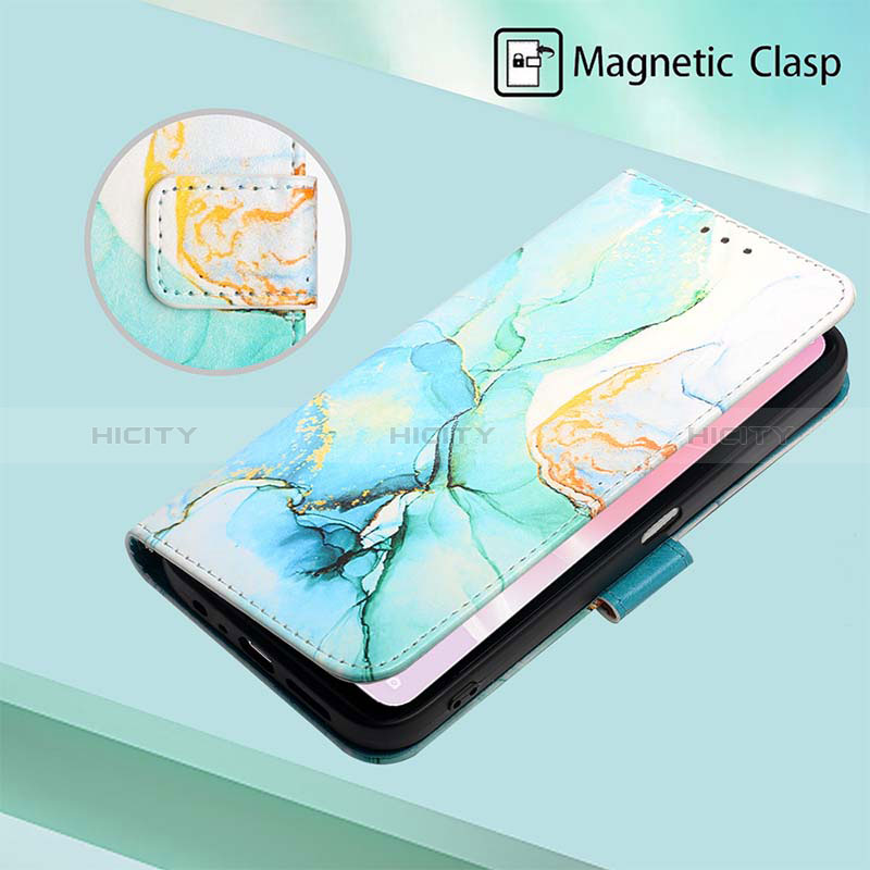 Funda de Cuero Cartera con Soporte Patron de Moda Carcasa Y04B para Oppo A57 5G