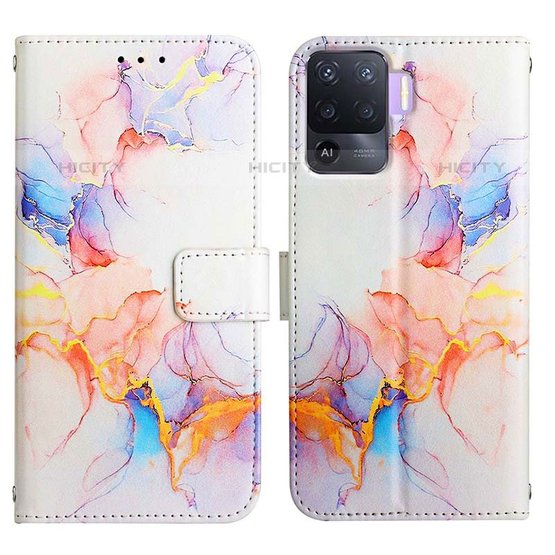 Funda de Cuero Cartera con Soporte Patron de Moda Carcasa Y04B para Oppo A94 4G